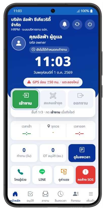ระบบตรวจการ รปภ. อัจฉริยะ (Smart Guard Patrol System) | PM Programing